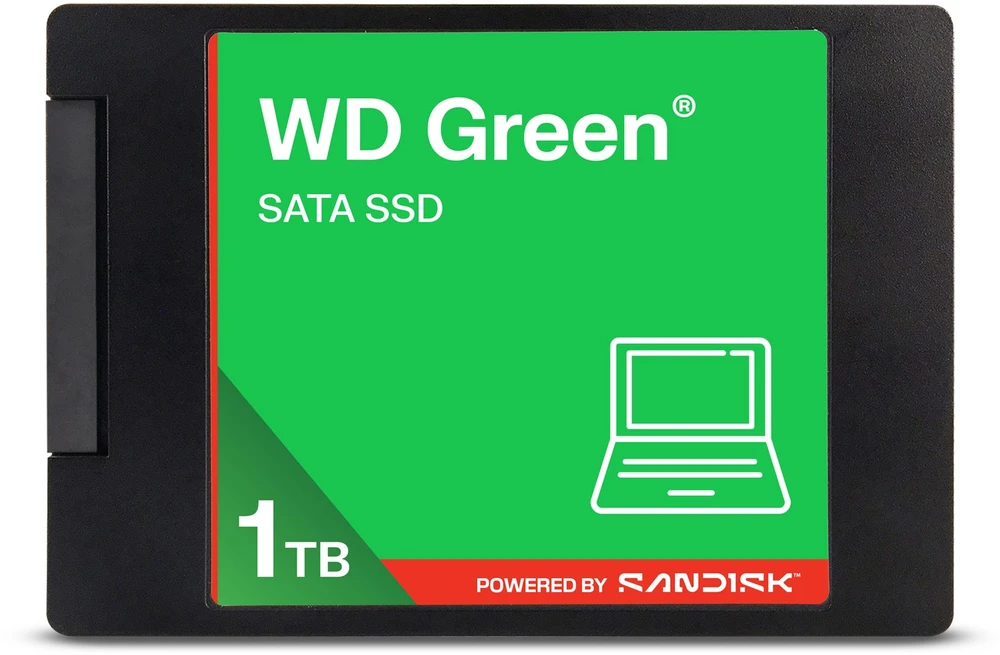 Western Digital Žalias WD ™ SATA SSD 2,5"/7 mm POWERED BY SANDISK 1 TB