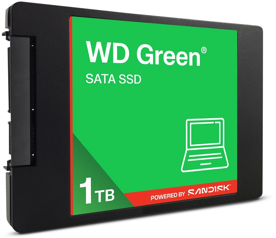 Western Digital Žalias WD ™ SATA SSD 2,5"/7 mm POWERED BY SANDISK 1 TB