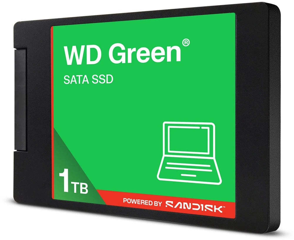 Western Digital Žalias WD ™ SATA SSD 2,5"/7 mm POWERED BY SANDISK 1 TB