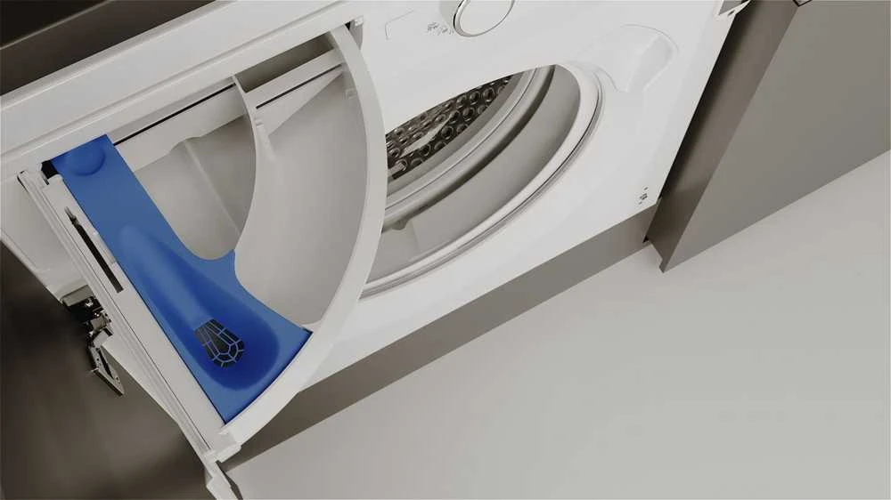 „Whirlpool BI WMWG 91485 EU“ skalbimo mašina-džiovyklė, įmontuojama, pakraunama per priekį, „Baltas D“