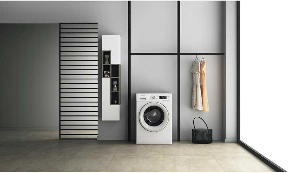WHIRLPOOL Skalbimo mašina FFB 8258 WV EE, 8kg, 1200 rpm, Energy class B, Gylis 63 cm, Steam refresh