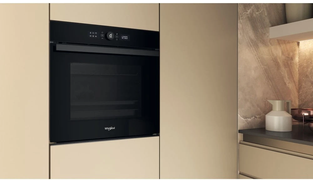 „Whirlpool“ orkaitė | WOI4S8PM0SBA | 73 l | Elektrinė | Pirolizės/Hidrolizacijos | Elektroninė | Garų funkcija | Konvekcija | Aukštis 59,7 cm | Plotis 59,5 cm | Juodas