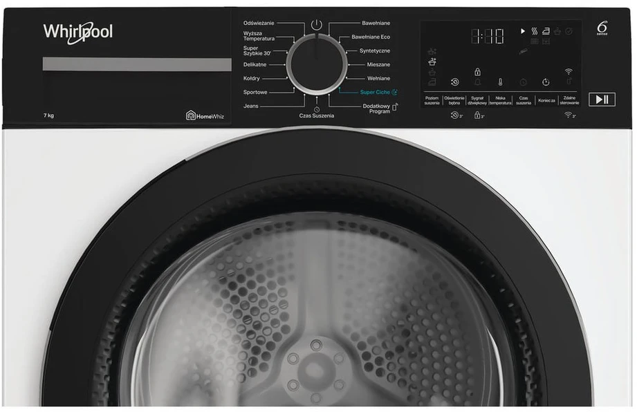 Džiovyklė Whirlpool WSD 74 WBB PL tumble dryer Freestanding Front-load 7kg Baltas
