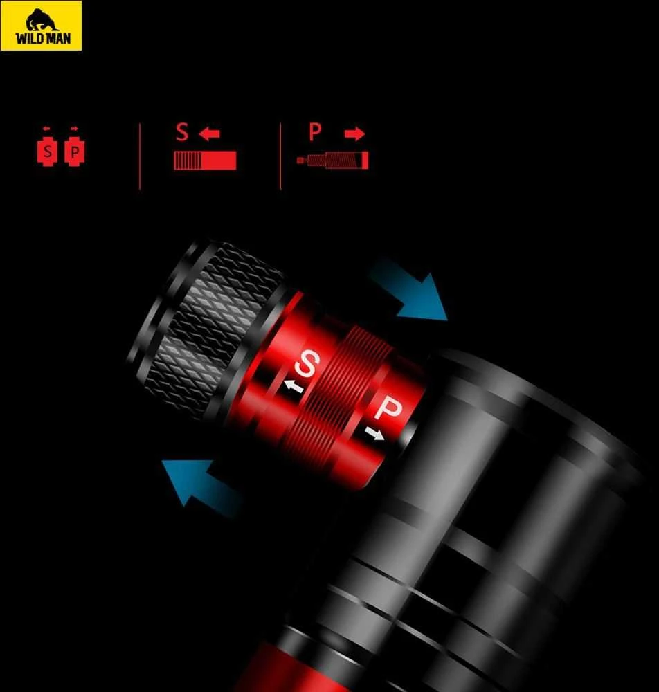 WILDMAN bike hand pump GK8 juodas