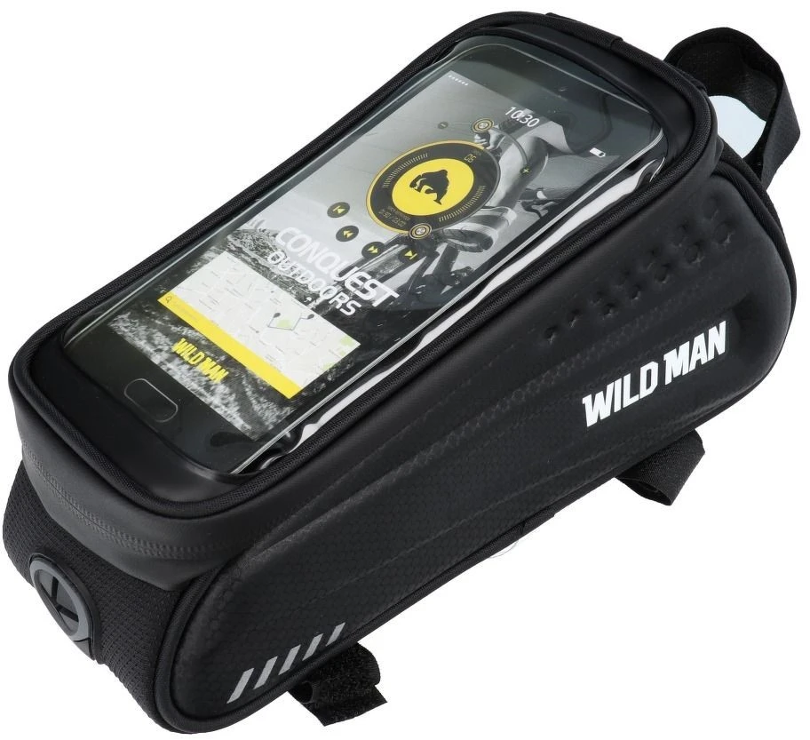 Forever Universalus telefono laikiklis WILDMAN ES3 1L 4"- 7" dviračiui su užtrauktuku juodas