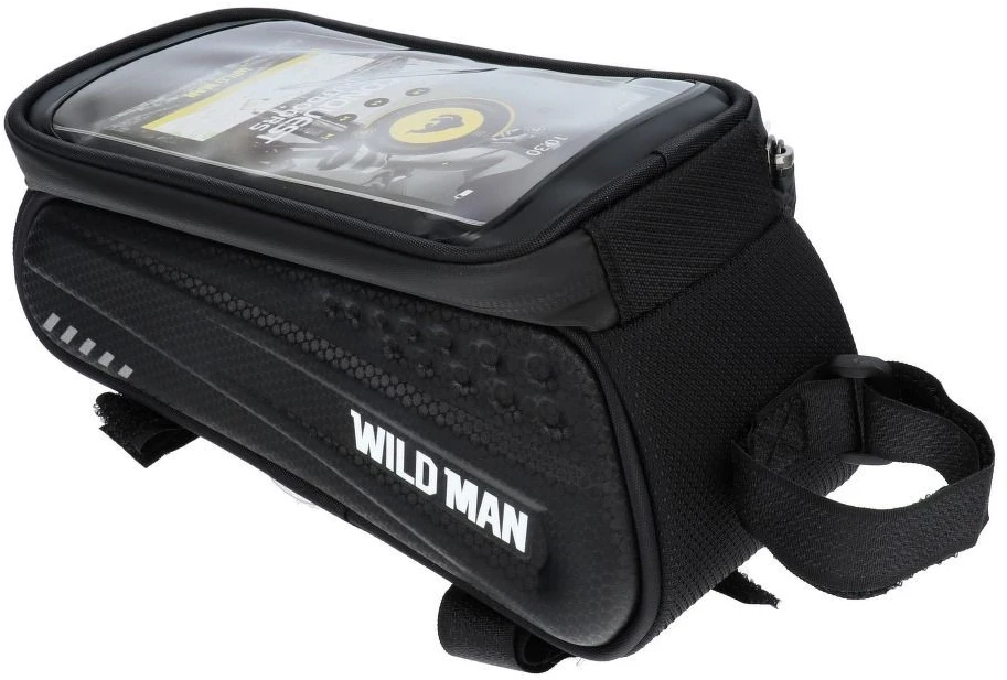 Forever Universalus telefono laikiklis WILDMAN ES3 1L 4"- 7" dviračiui su užtrauktuku juodas