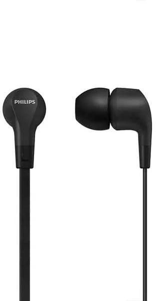Į ausį įdedamos laidinės ausinės Philips, TAE1105BK/00, Juodos