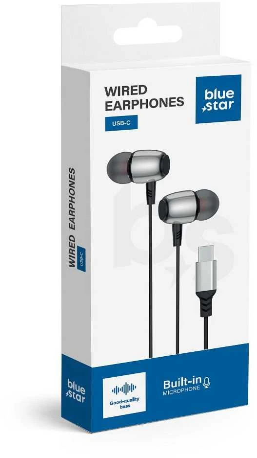 BlueStar Wire ausinės USB C (DAC) Blue Star M09C 1,2 m juodas