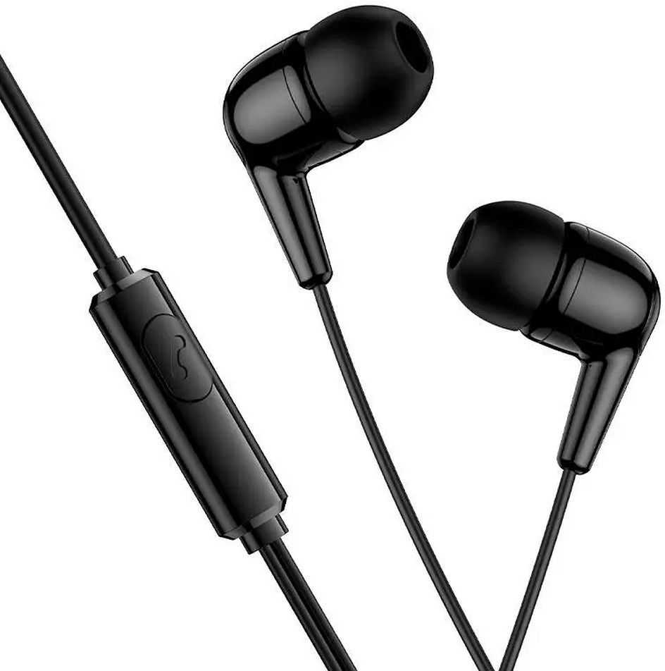 Wire ausinės USB C Hoco M97 juodas