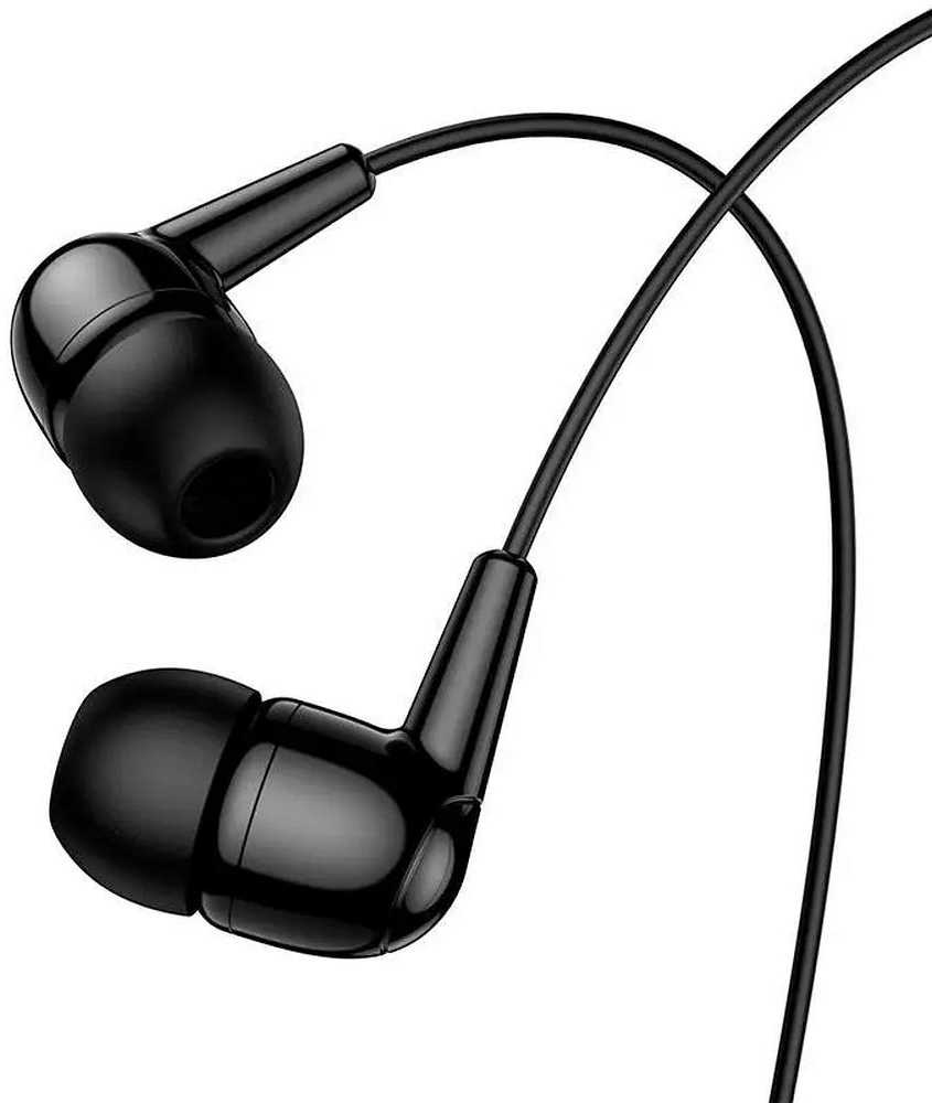 Wire ausinės USB C Hoco M97 juodas