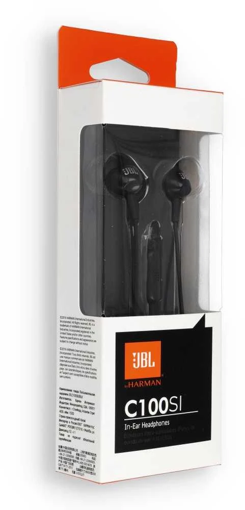 Wire ausinės Jack 3,5 mm JBL C100Si juodas