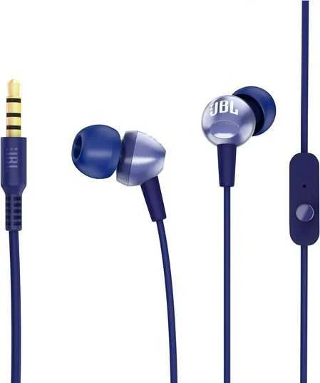 Wire ausinės Jack 3,5 mm JBL C200Si mėlynas
