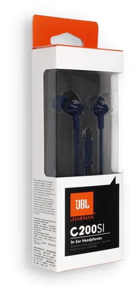 Wire ausinės Jack 3,5 mm JBL C200Si mėlynas