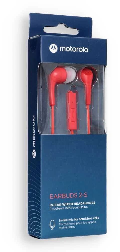Motorola Earbuds 2-S ausinės raudonoje pakuotėje