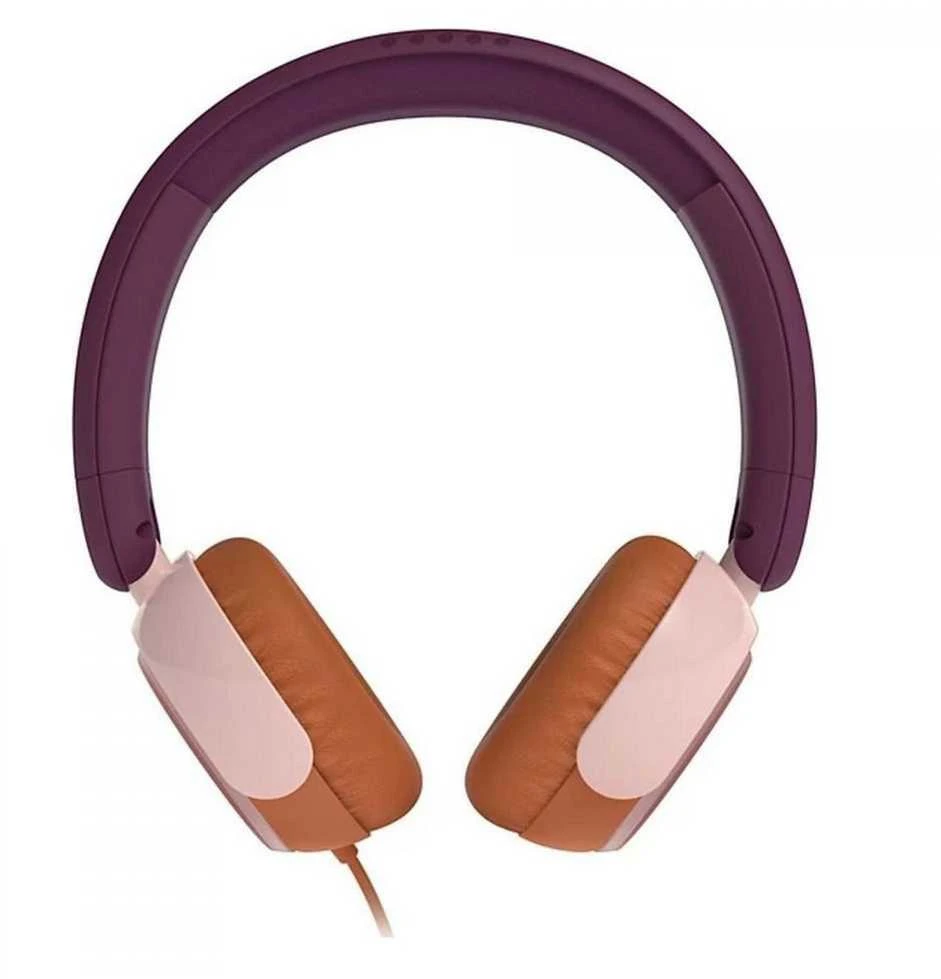 Laidinės vaikiškos ausinės Philips TAK2000MP/00, violetinės ir rudos spalvos