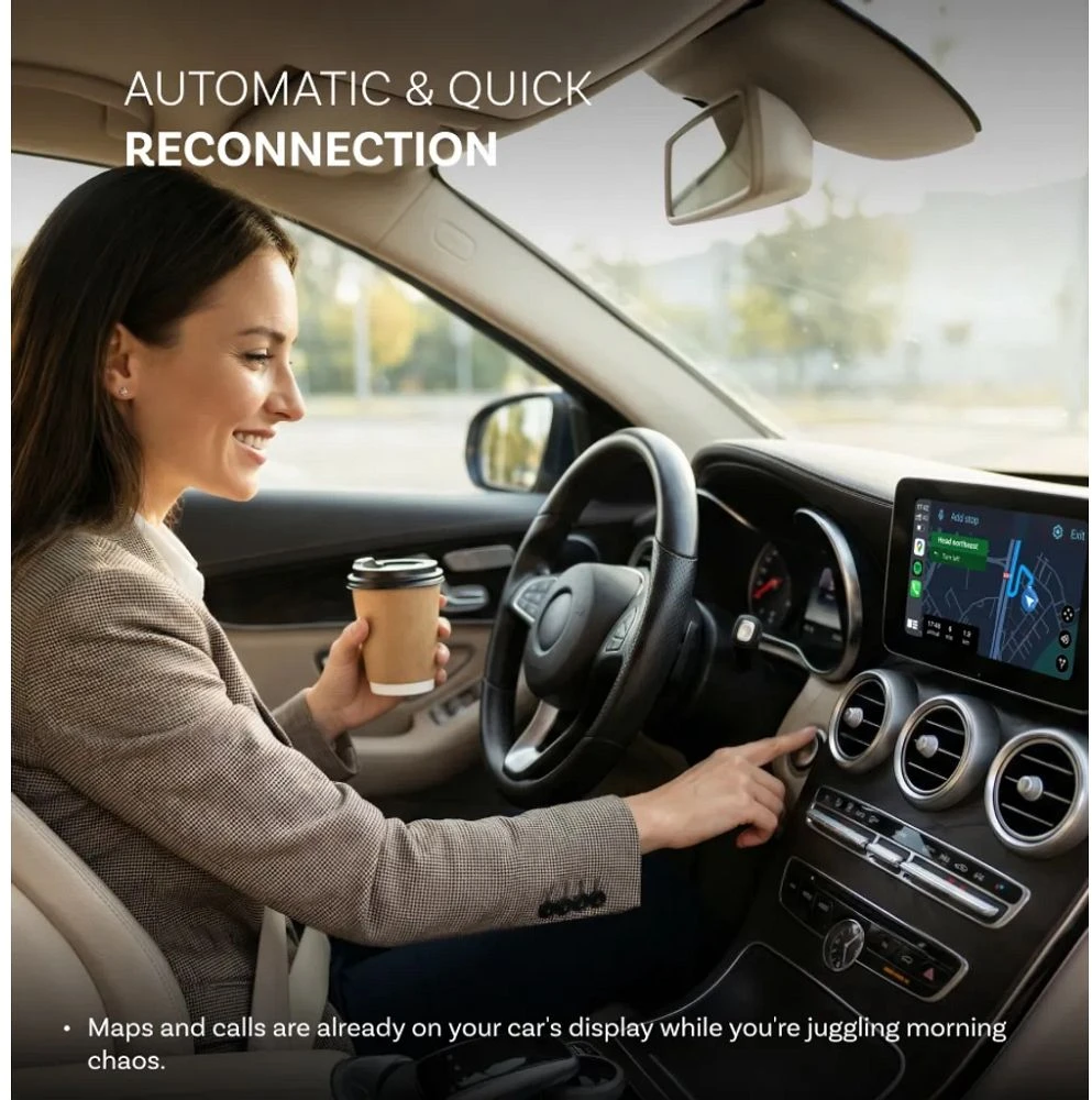 Belaidis automobilinis adapteris OTTOCAST CA530-T Mini Aura 2026