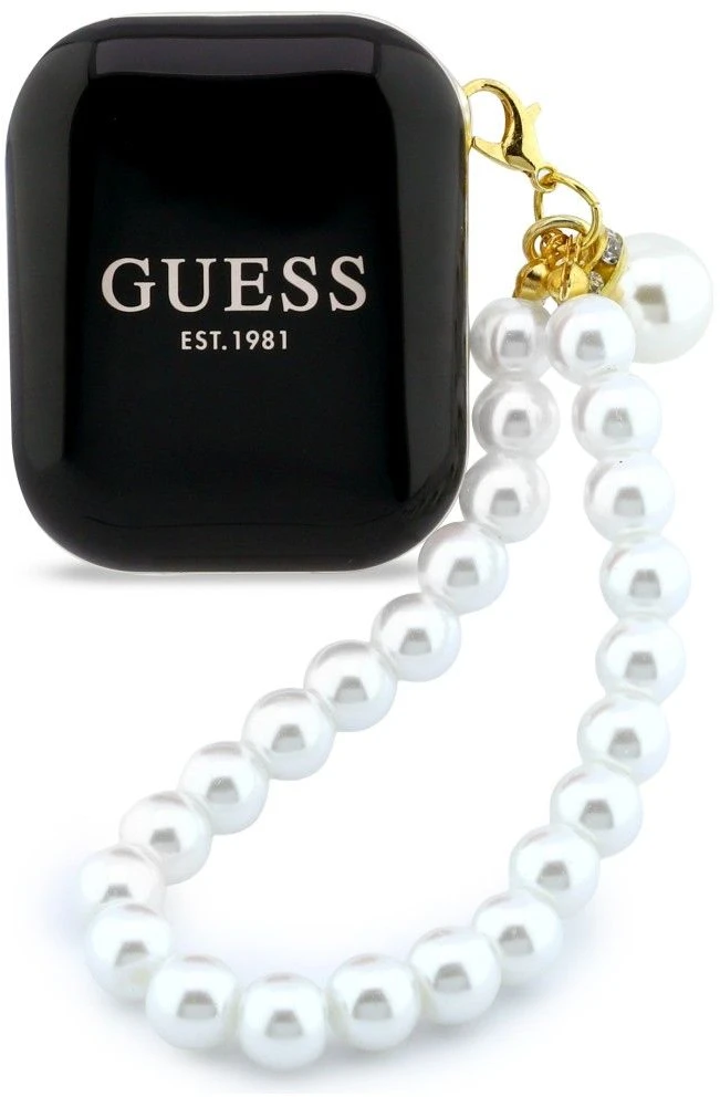 Belaidės ausinės GUESS TWS Pearl Strap GUE005292 juodas