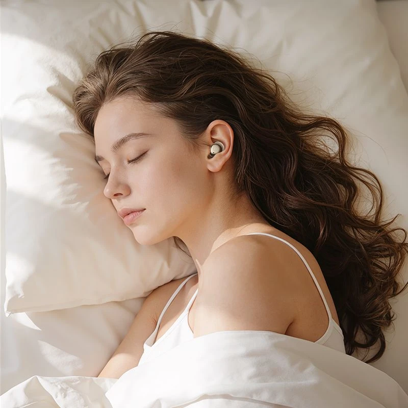 Belaidės ausinės skirta sleep ANC Hoco EQ37 baltas star