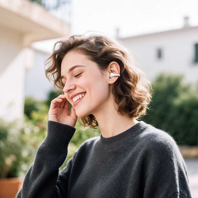 Išmanusis laikrodis Wireless earphones Hoco TWS EA8 baltas