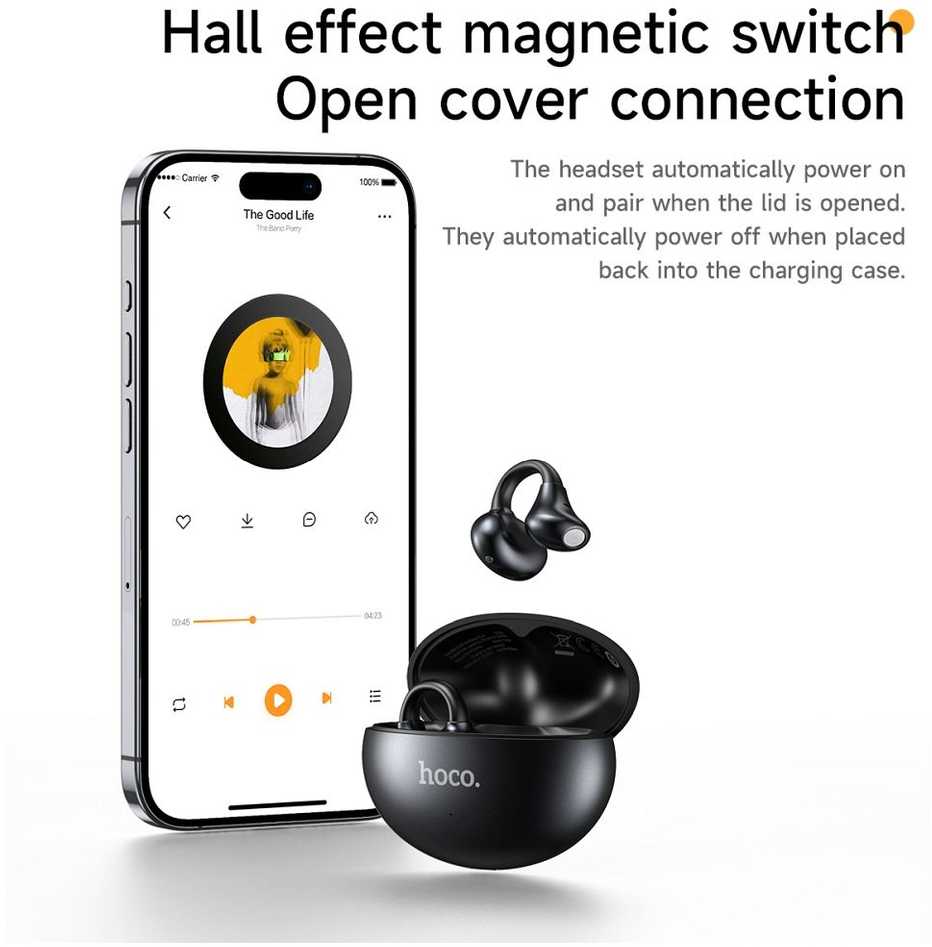 Išmanusis laikrodis Wireless earphones Hoco TWS EA8 metal juodas