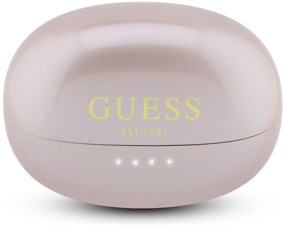 Ausinės OWS Guess Metalic Finish Electropated Parts Classic Logo rožinė