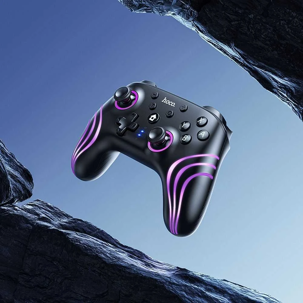 Belaidis žaidimų pultas Hoco, skirtas Nintendo Switch 1 / 2 / PC GA2 juodas