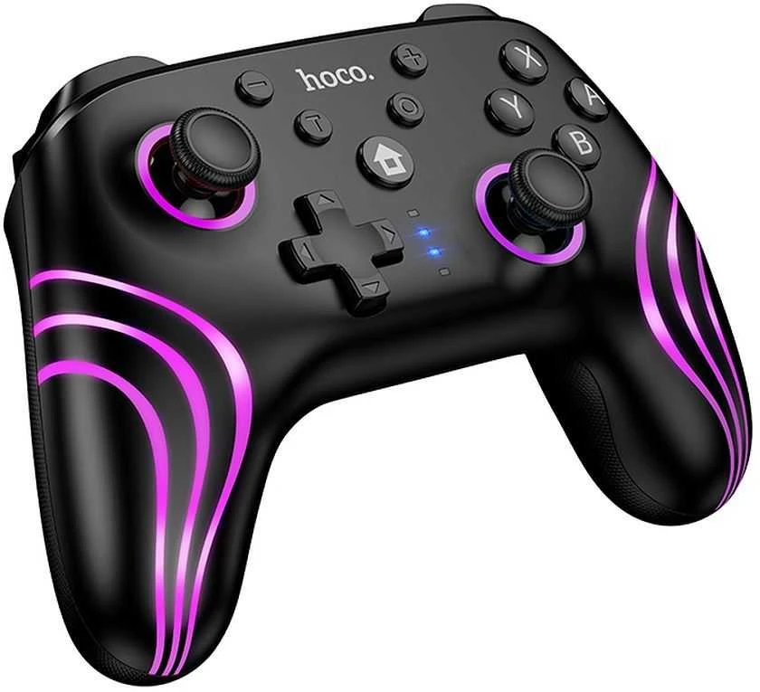 Belaidis žaidimų pultas Hoco, skirtas Nintendo Switch 1 / 2 / PC GA2 juodas