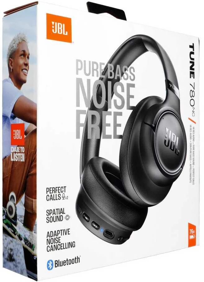 JBL Tune 780NC Bluetooth Belaidės Ant ausų uždedamos Ausinės Juodas EU