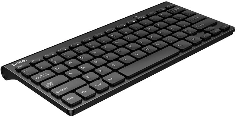 Belaidė klaviatūra 2.4G QWERT Hoco GM70 juoda