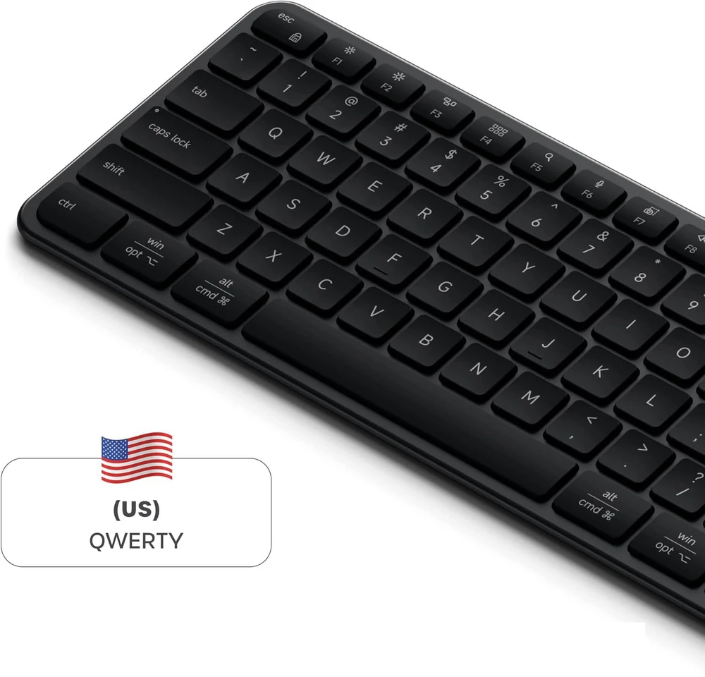 Belaidė klaviatūra QWERTY Satechi Slim EX3 Mac / PC ST-KEX3C-EN juodas