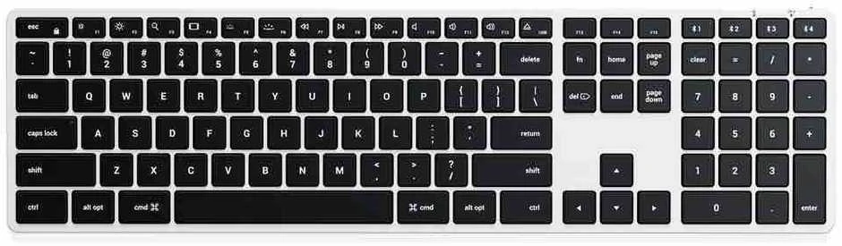 Carruzzo Belaidė klaviatūra QWERTY Satechi Slim X3 ST-BTSX3S sidabrinis