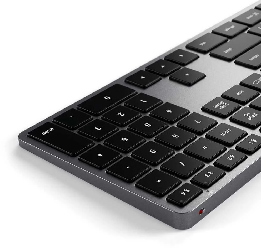 Klaviatūra BEZPRZEWODOWA SATECHI SLIM X3 BLUETOOTH BACKLIT Belaidė klaviatūra - US PODŚWIETLANA (SPACE Pilkas)
