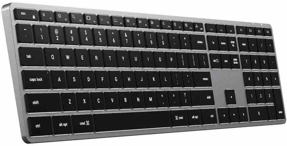 Carruzzo Belaidė klaviatūra QWERTY Satechi Slim X3 ST-BTSX3S sidabrinis