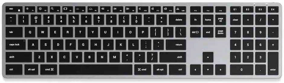 Carruzzo Belaidė klaviatūra QWERTY Satechi Slim X3 ST-BTSX3S sidabrinis