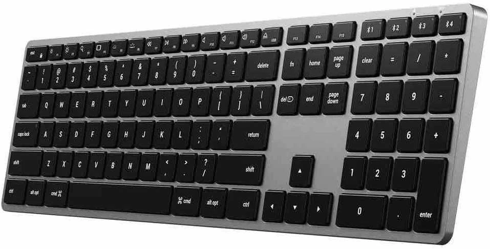 Carruzzo Belaidė klaviatūra QWERTY Satechi Slim X3 ST-BTSX3S sidabrinis