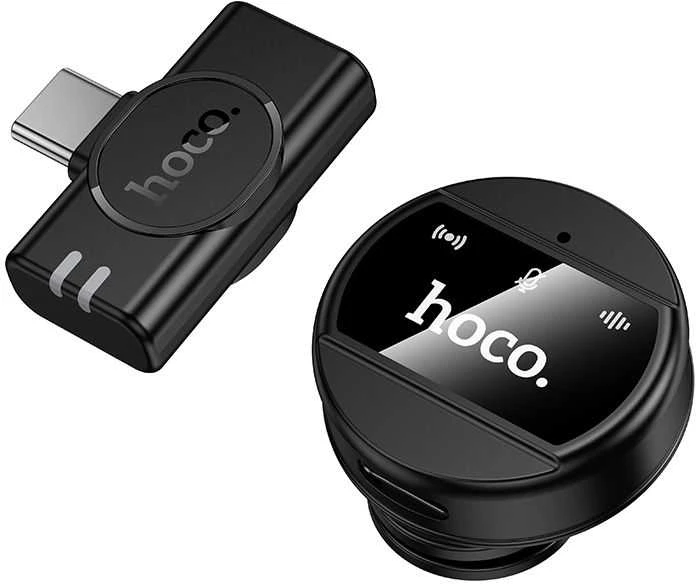 Wireless microphone USB C Hoco L21 juodas