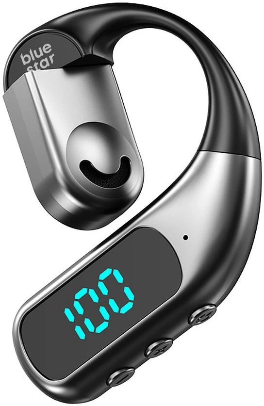 BlueStar Belaidės mono ausinės Blue Star Hook juodas