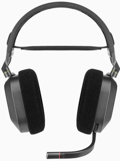 Wireless on-ear headphones Corsair HS80. juodas