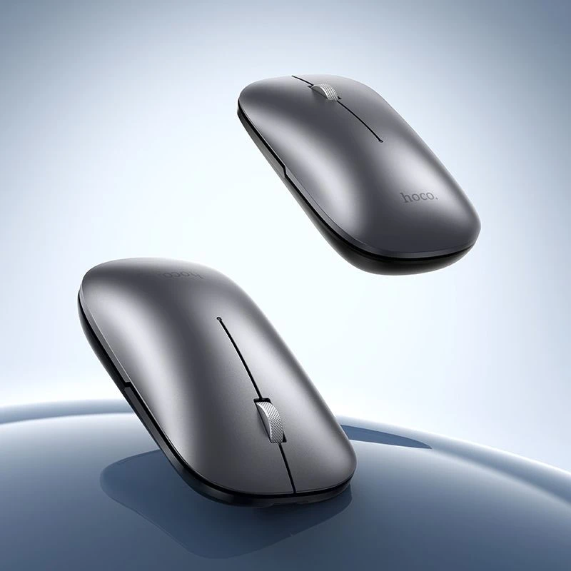 Belaidė pelė dual-mode (Bluetooth, 2.4G) 1600 dpi Hoco GM43 pilkas