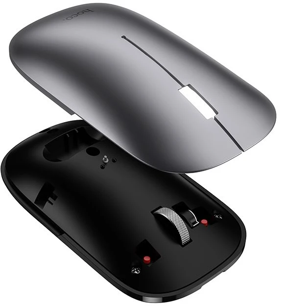 Belaidė pelė dual-mode (Bluetooth, 2.4G) 1600 dpi Hoco GM43 pilkas
