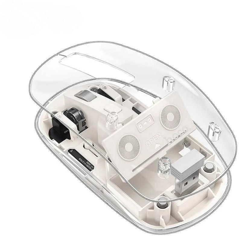 Belaidė pelė Hoco 2,4G 1600 dpi GM29 space baltas