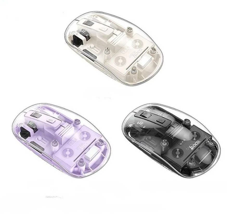 Belaidė pelė Hoco 2,4G 1600 dpi GM29 space baltas