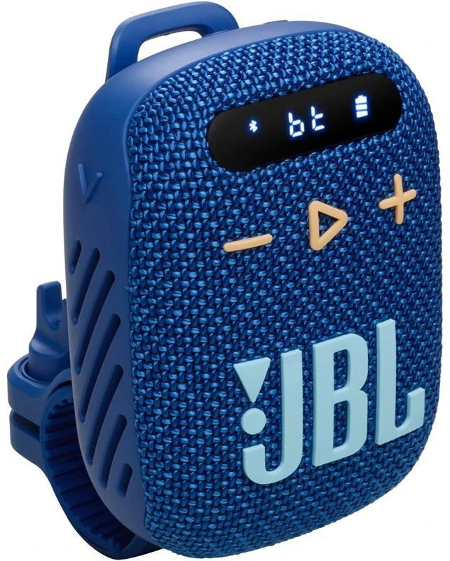 Store24 Belaidė kolonėlė JBL Wind 3 su laikikliu ant vairo, mėlynos spalvos