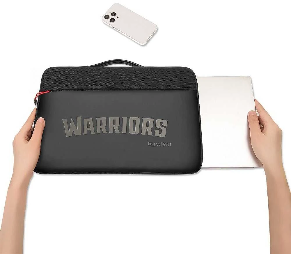 WiWU - Atsparus vandeniui Nešiojamas kompiuteris Handbag 14" Warriors Nešiojamas kompiuteris Sleeve - juodas