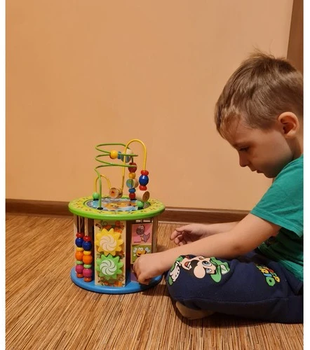 Kruzzel Medinis lavinantis kubas vaikams su daugybe funkcijų ir žaidimų 24670