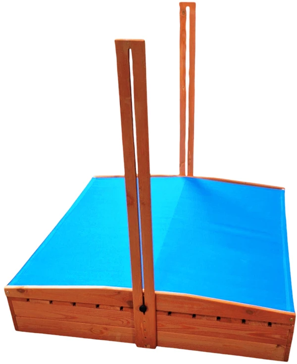 Bestway Wooden sandbox with roof and benches, closed, 120x120 cm SP0837