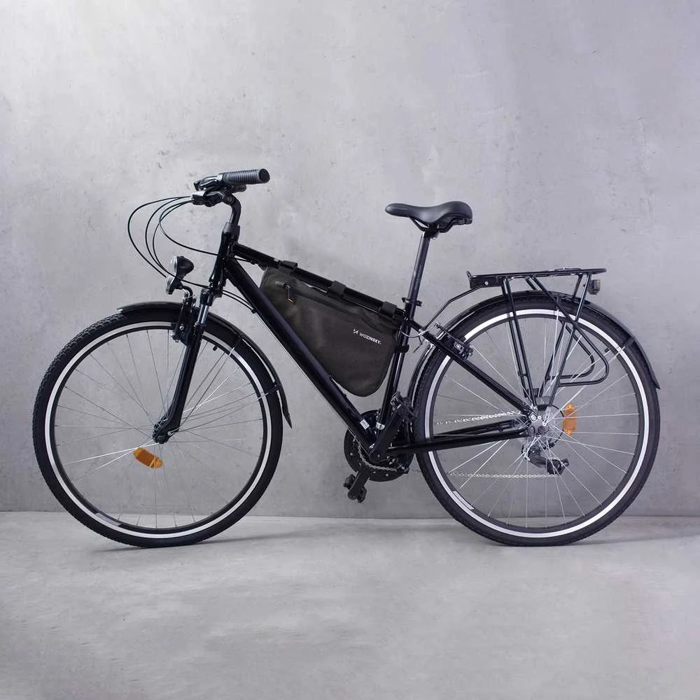 Wozinsky bicycle frame bag 3.5 l pilkos spalvos (WBB15BK)
