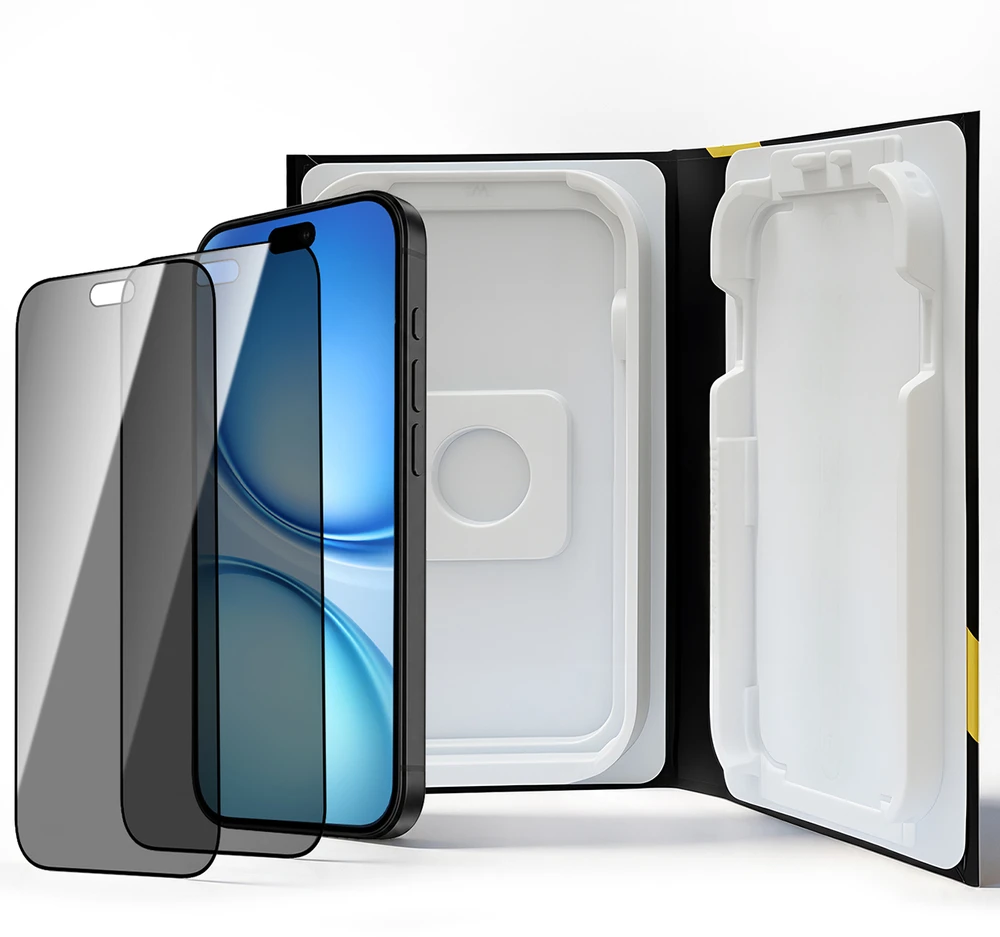 Wozinsky EasyFit Privacy Glass screen protector for iPhone 18 Pro - 2 pcs.