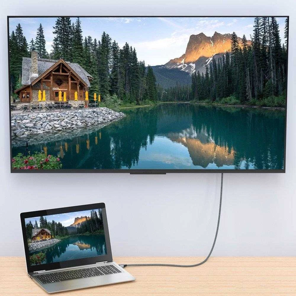 Wozinsky HDMI 2.1 Cable 8K 60 Hz 48 Gbps / 4K 120 Hz / 2K 144 Hz 2 m Sidabrinis (WHDMI-20)