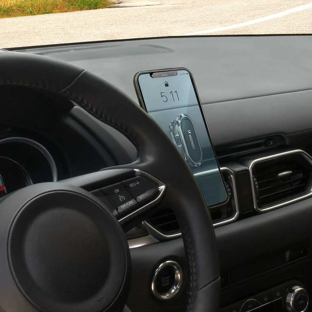 „Wozinsky“ lipnus magnetinis 360 automobilio prietaisų skydelio laikiklis, sidabrinis (WMH-06)